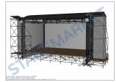  Ready-made stage with roof CLT 12m x 8m