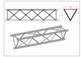 H40D Triangular Truss Length