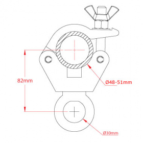 T57205-206 Standard Hanging Clamp with Ring 